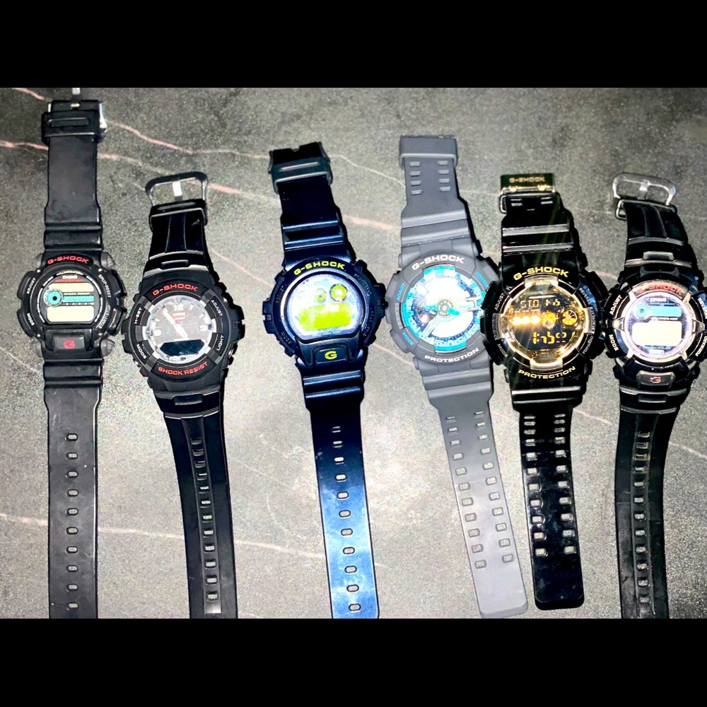 6 G-shock watches 30$ each